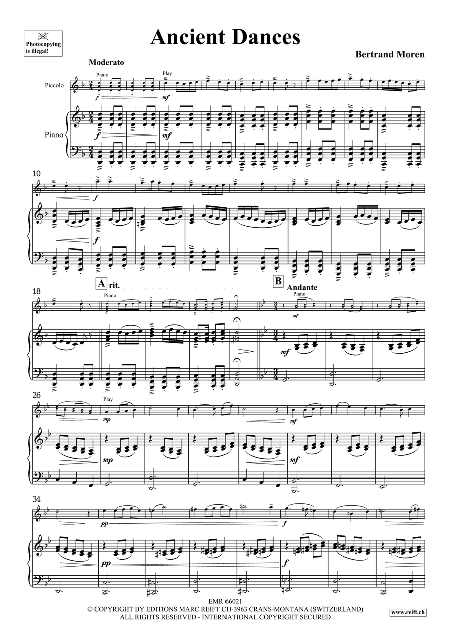 Ancient Dances Ancient Dances Piccolo scores gallery preview page 5