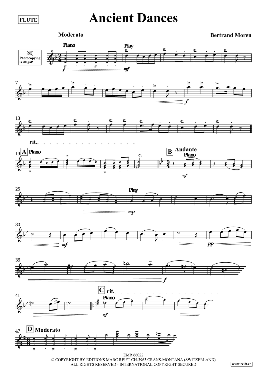 Ancient Dances Ancient Dances Flute Solo scores gallery preview page 4
