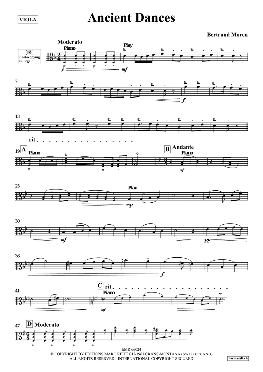 Ancient Dances Ancient Dances Piano Accompaniment scores gallery preview page 4