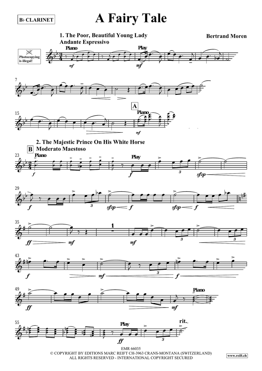 A Fairy Tale A Fairy Tale Clarinet Solo scores gallery preview page 4