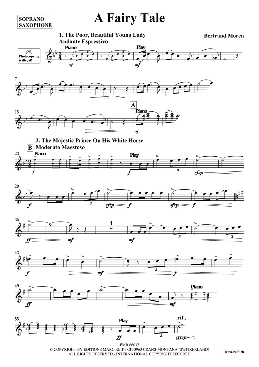 A Fairy Tale A Fairy Tale Soprano Saxophone scores gallery preview page 4