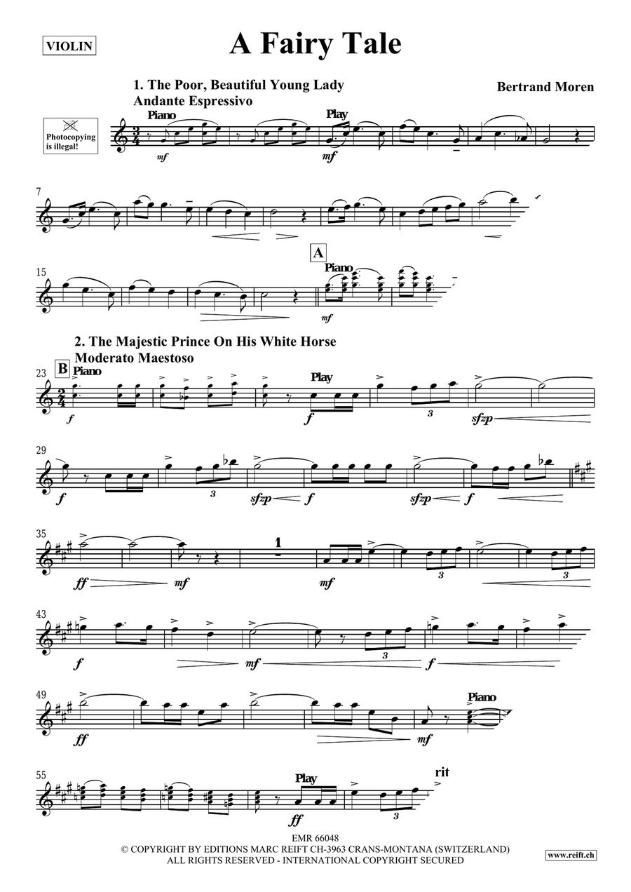 A Fairy Tale A Fairy Tale Violin Solo scores gallery preview page 4