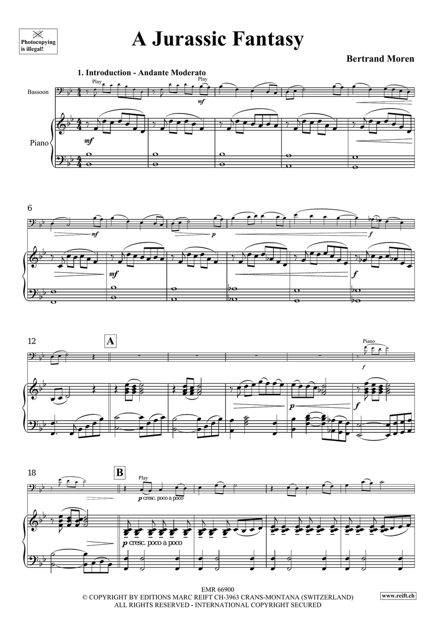 A Jurassic Fantasy A Jurassic Fantasy Bassoon Solo scores gallery preview page 5