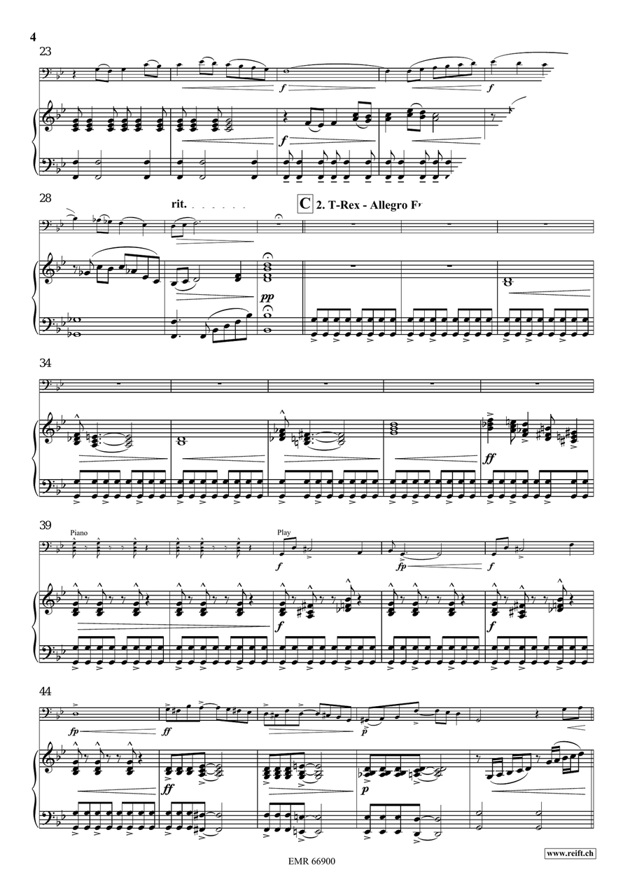 A Jurassic Fantasy A Jurassic Fantasy Bassoon Solo scores gallery preview page 6