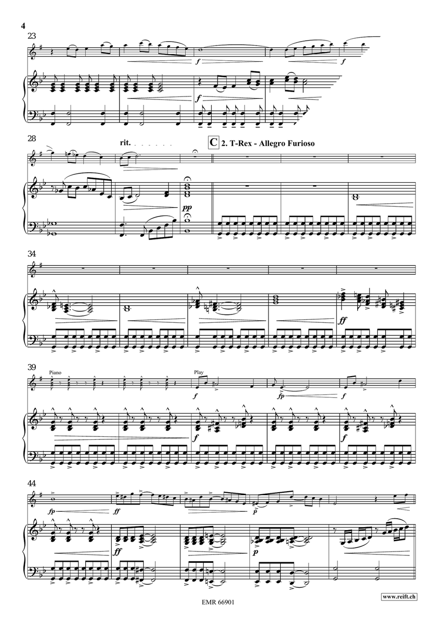 A Jurassic Fantasy A Jurassic Fantasy Alto Saxophone scores gallery preview page 6