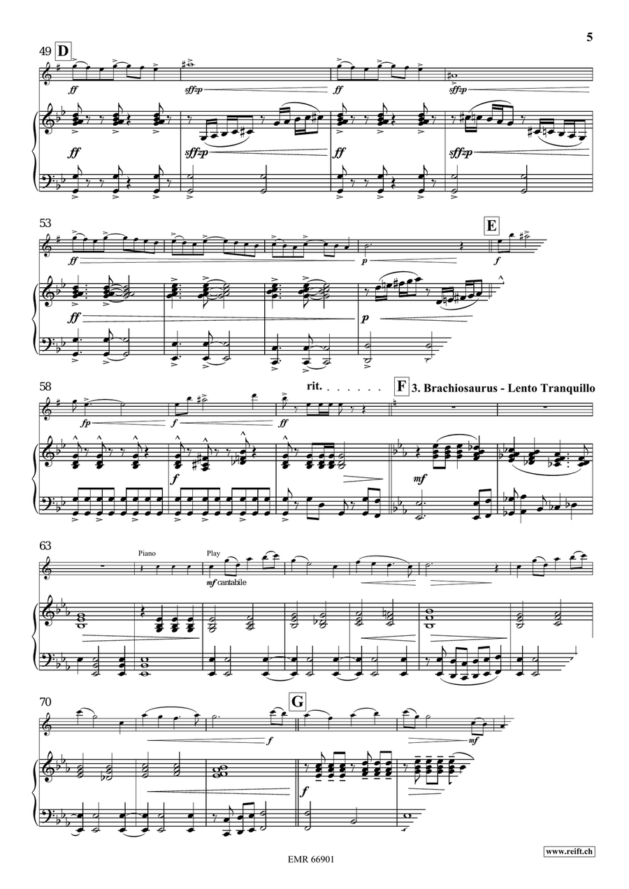 A Jurassic Fantasy A Jurassic Fantasy Alto Saxophone scores gallery preview page 7