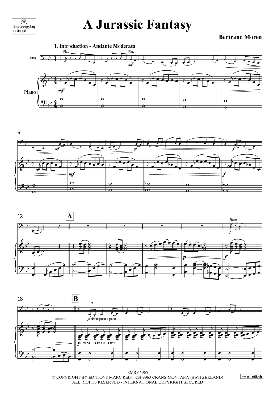 A Jurassic Fantasy A Jurassic Fantasy Tuba scores gallery preview page 5