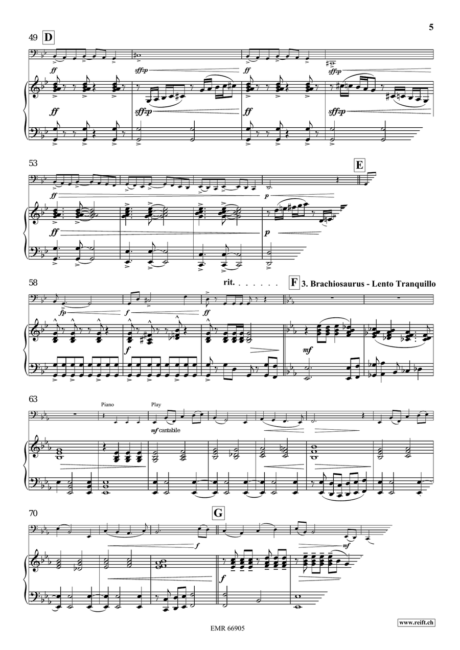 A Jurassic Fantasy A Jurassic Fantasy Tuba scores gallery preview page 7