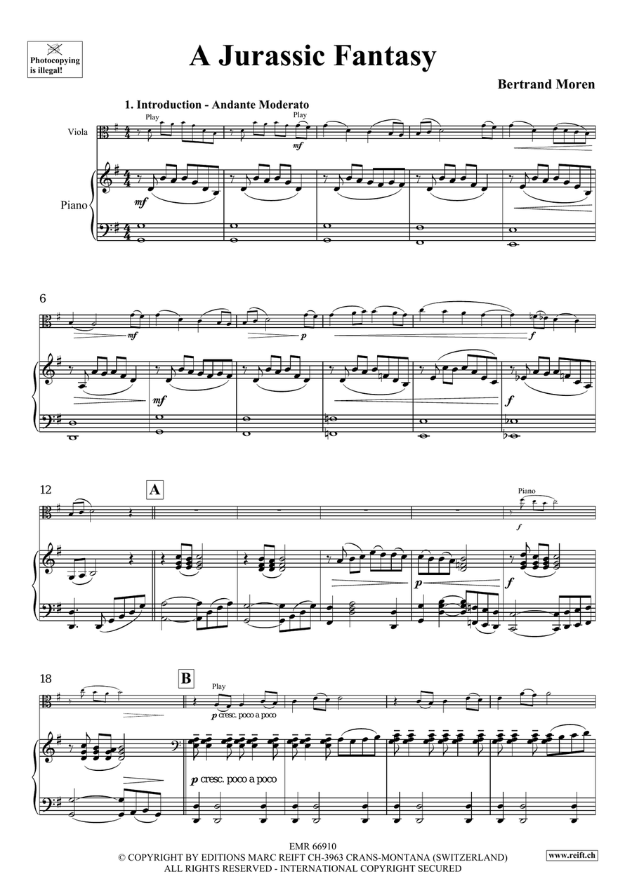 A Jurassic Fantasy A Jurassic Fantasy Piano Accompaniment scores gallery preview page 5