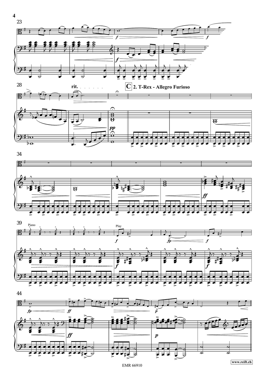 A Jurassic Fantasy A Jurassic Fantasy Piano Accompaniment scores gallery preview page 6