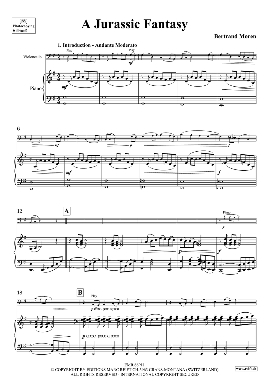 A Jurassic Fantasy A Jurassic Fantasy Piano Accompaniment scores gallery preview page 5