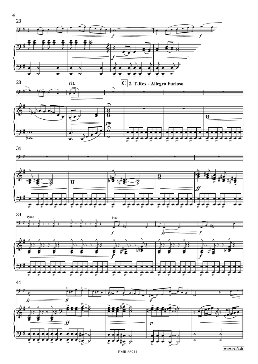 A Jurassic Fantasy A Jurassic Fantasy Piano Accompaniment scores gallery preview page 6