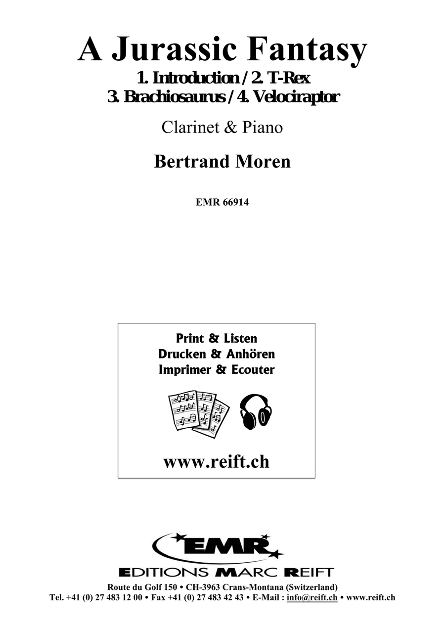 A Jurassic Fantasy A Jurassic Fantasy Clarinet Solo scores gallery preview page 2