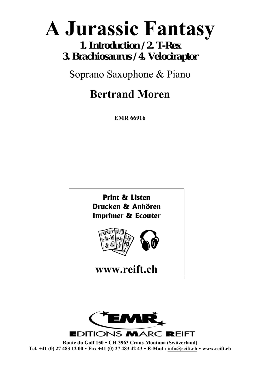 A Jurassic Fantasy A Jurassic Fantasy Soprano Saxophone scores gallery preview page 2