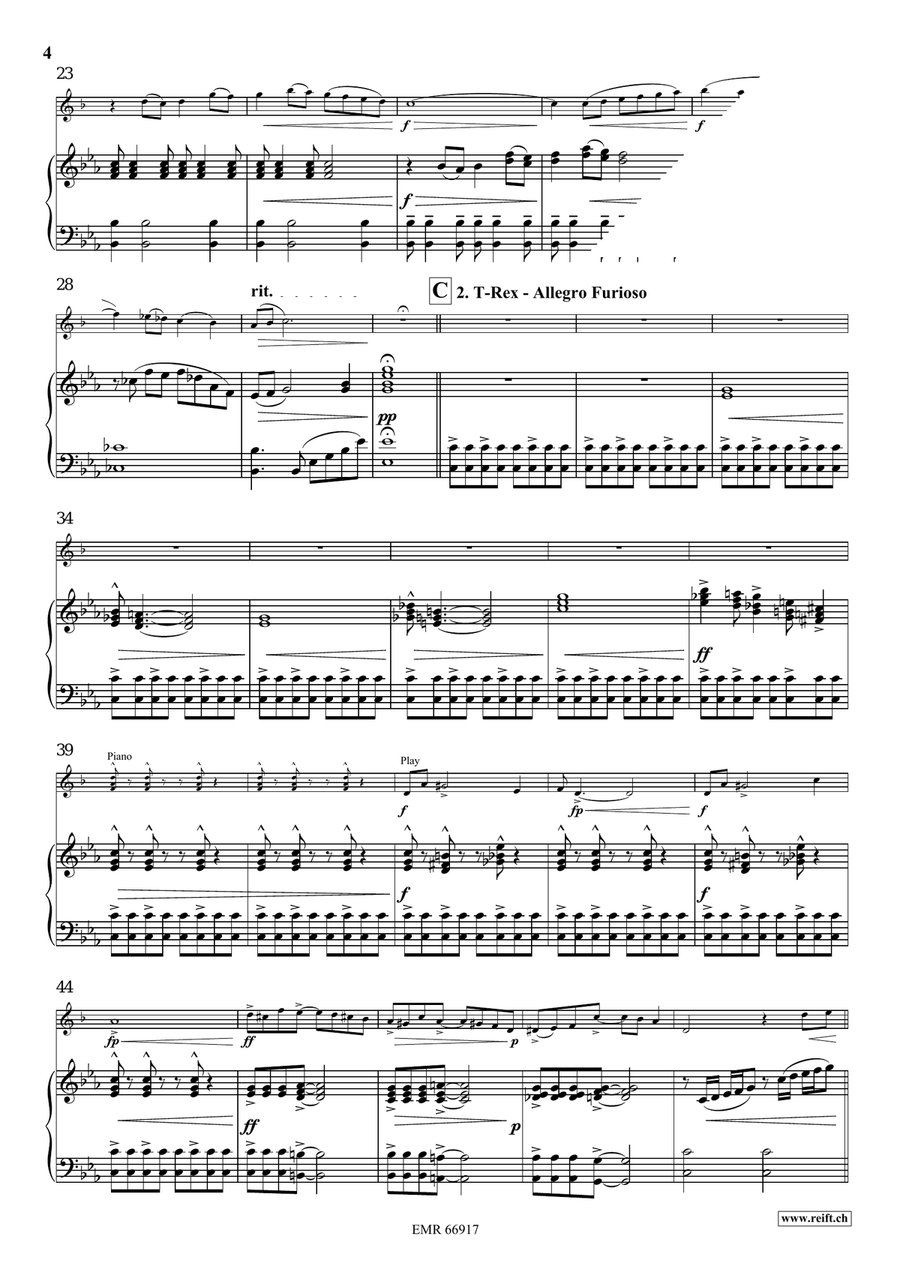 A Jurassic Fantasy A Jurassic Fantasy Tenor Saxophone scores gallery preview page 6