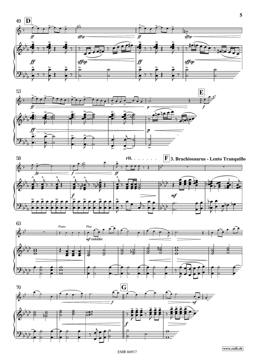 A Jurassic Fantasy A Jurassic Fantasy Tenor Saxophone scores gallery preview page 7