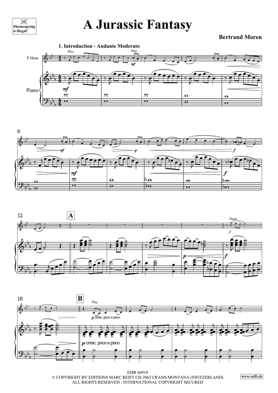 A Jurassic Fantasy A Jurassic Fantasy Horn scores gallery preview page 5
