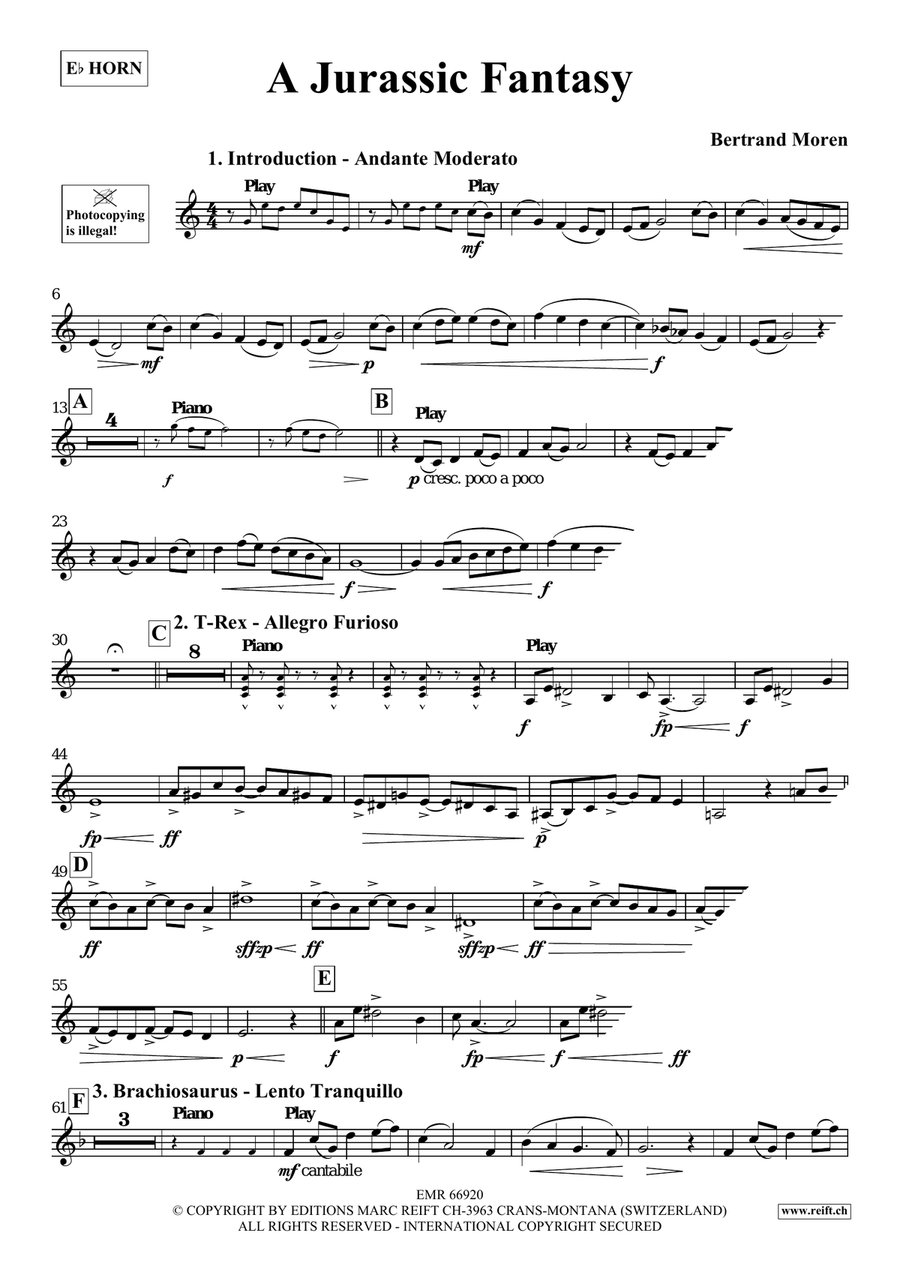 A Jurassic Fantasy A Jurassic Fantasy Horn scores gallery preview page 4