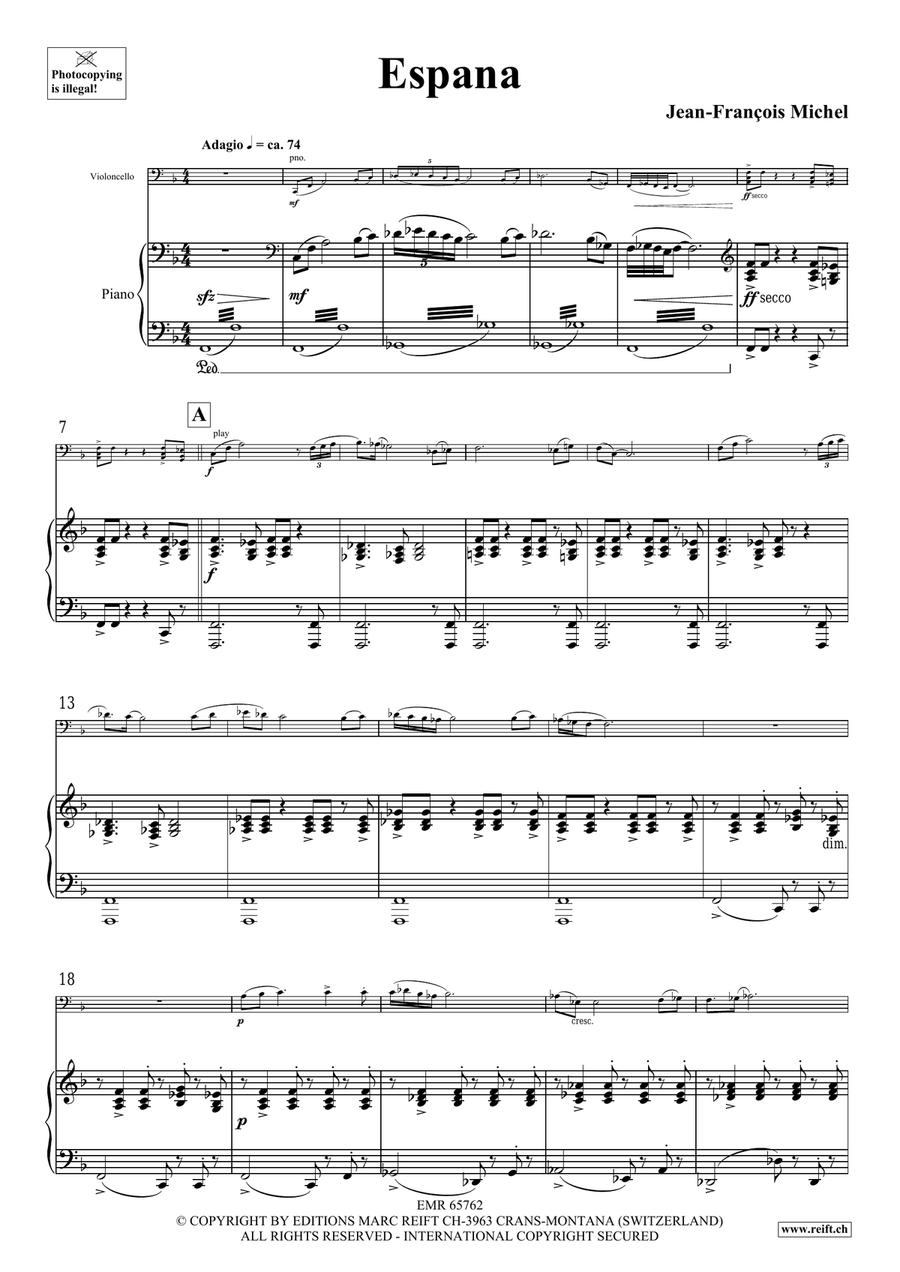 Espana Espana Piano Accompaniment scores gallery preview page 4