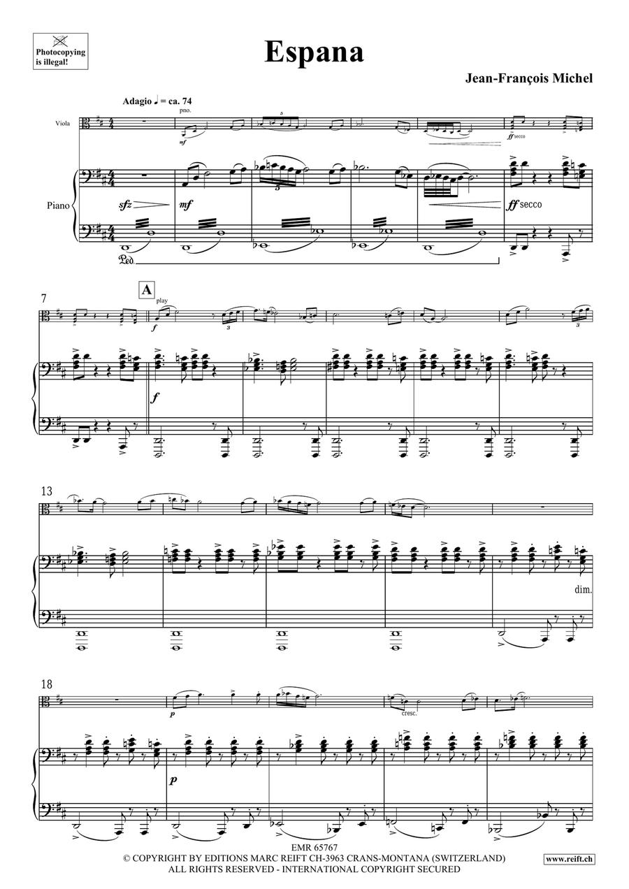 Espana Espana Piano Accompaniment scores gallery preview page 4