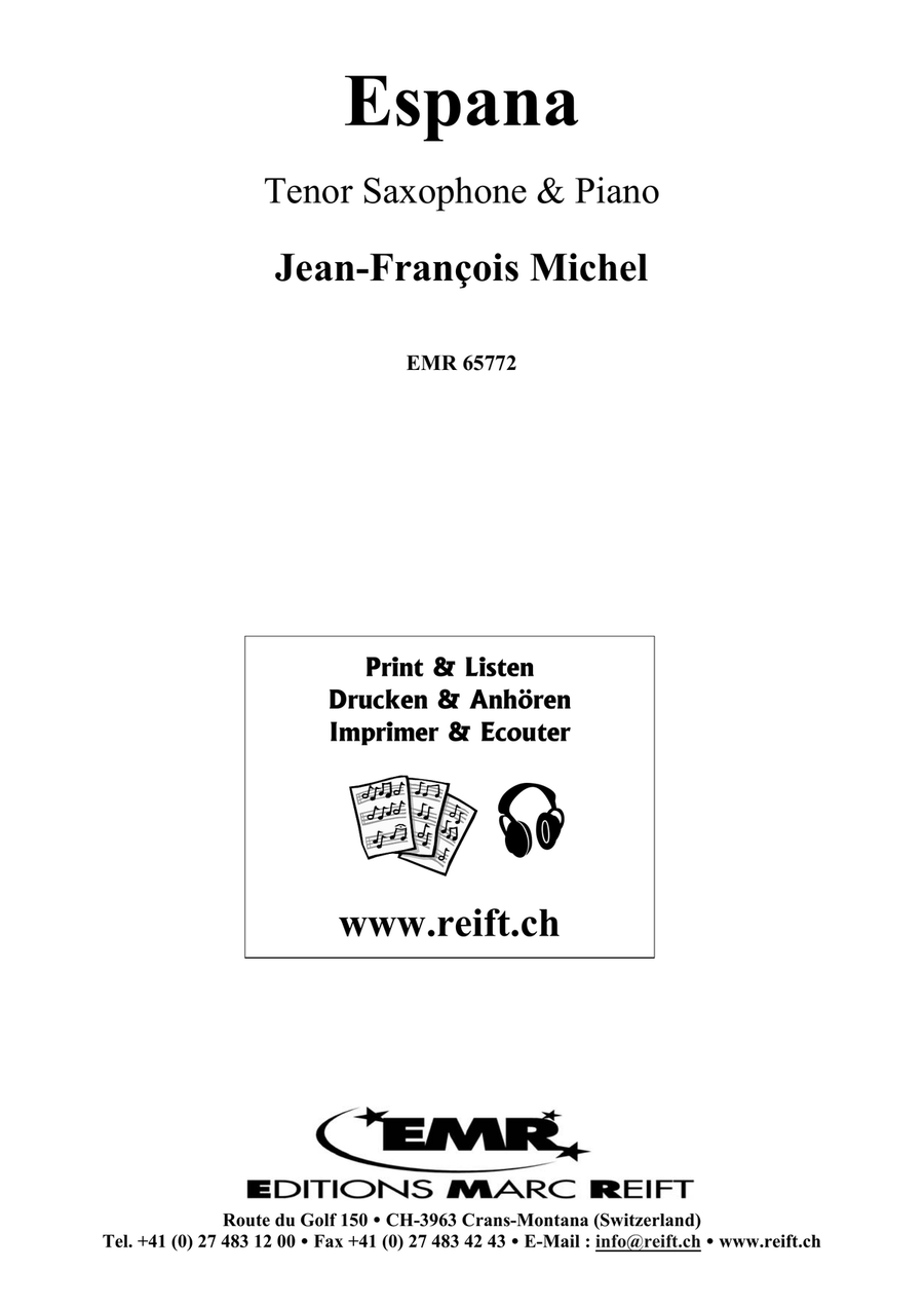 Espana Tenor Saxophone scores gallery preview page 2