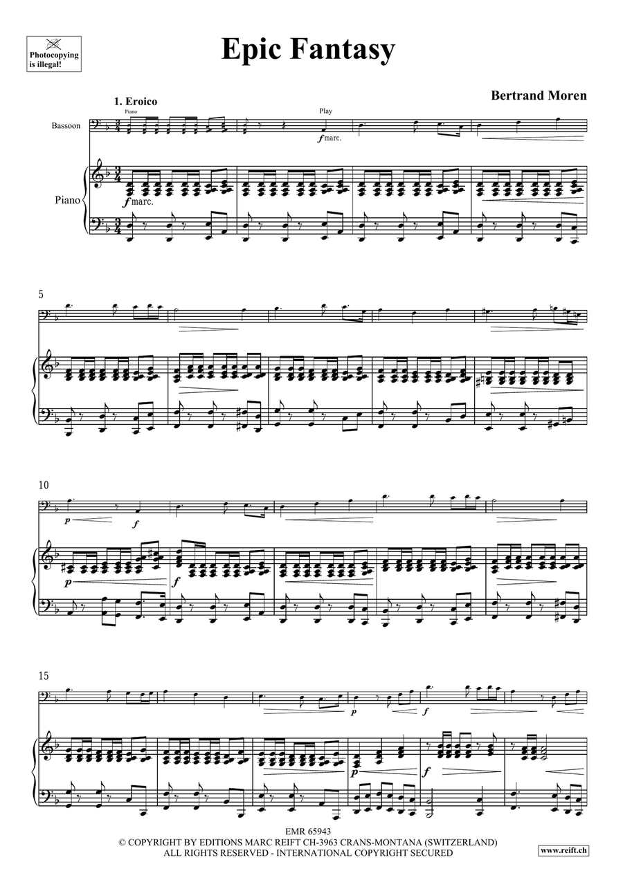 Epic Fantasy Epic Fantasy Bassoon Solo scores gallery preview page 5