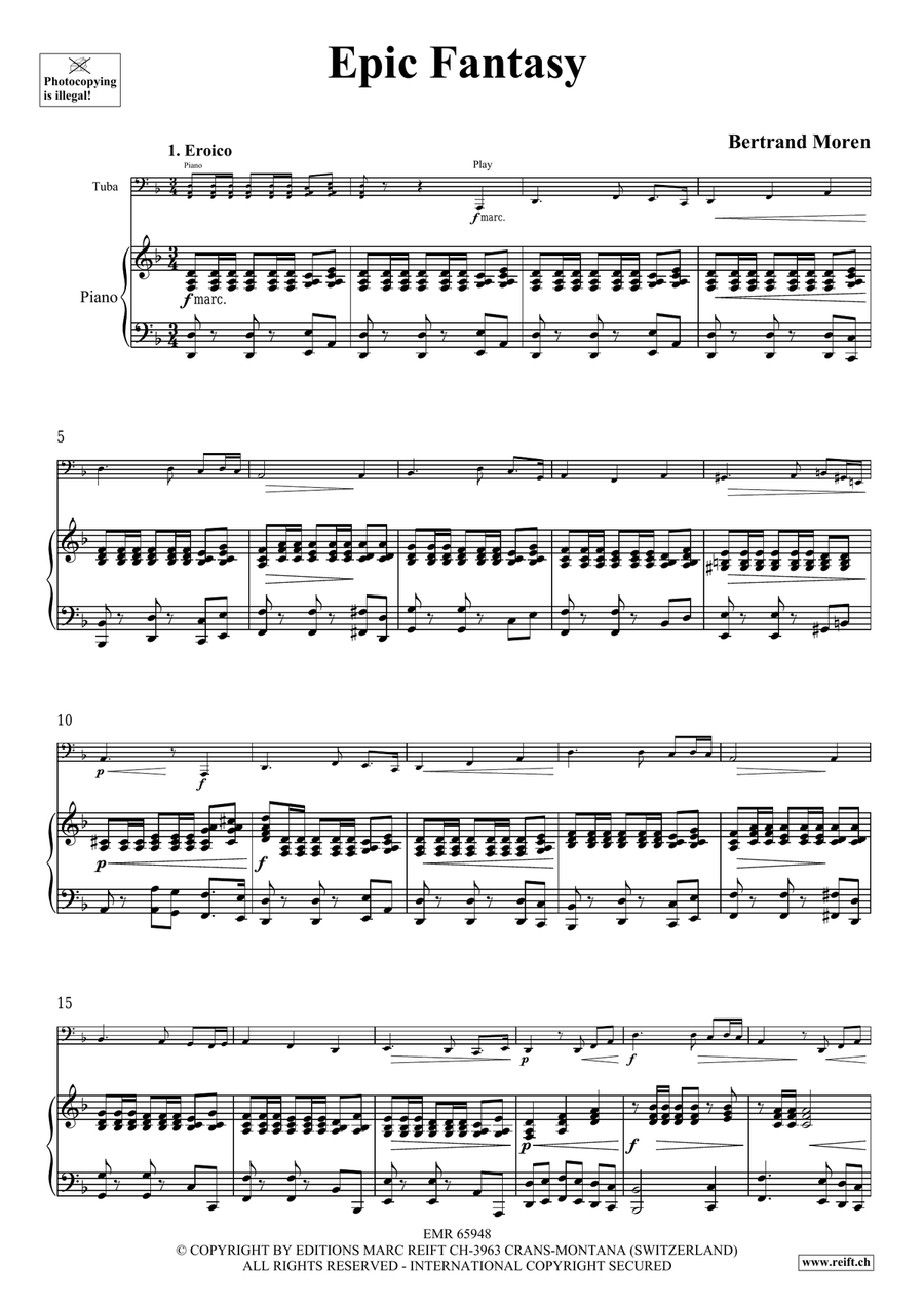 Epic Fantasy Epic Fantasy Tuba scores gallery preview page 5