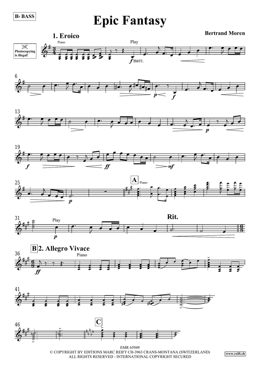 Epic Fantasy Epic Fantasy Voice Solo scores gallery preview page 4