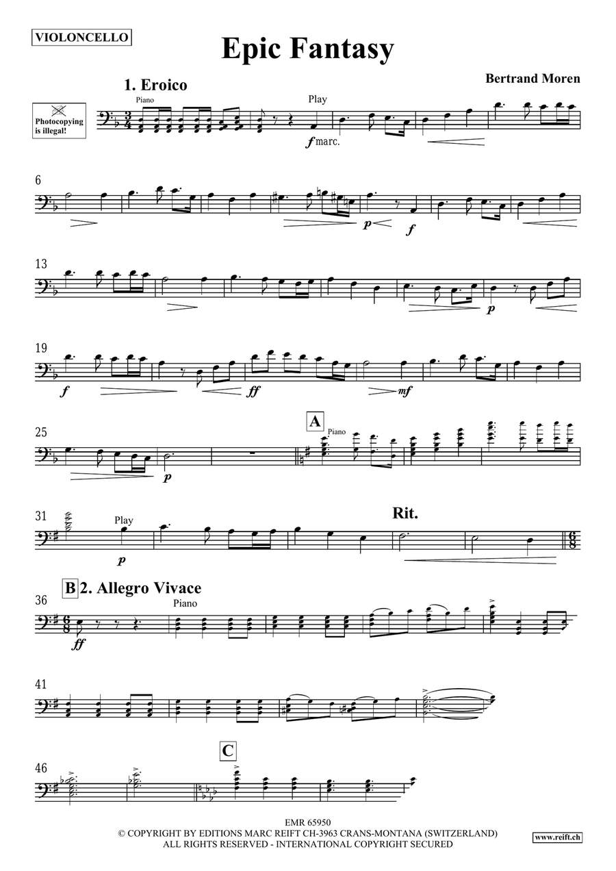 Epic Fantasy Epic Fantasy Piano Accompaniment scores gallery preview page 4