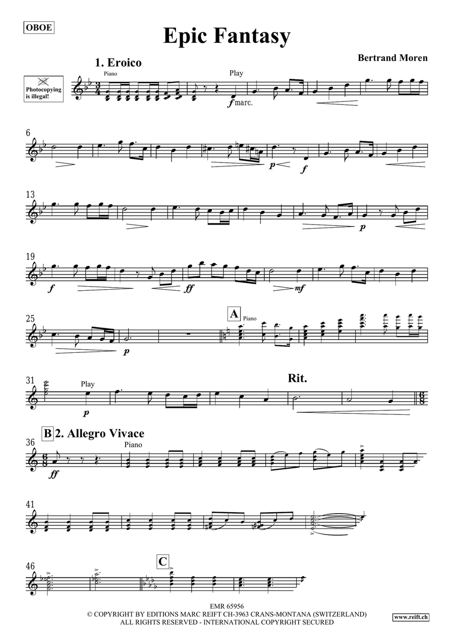 Epic Fantasy Epic Fantasy Piano Accompaniment scores gallery preview page 4