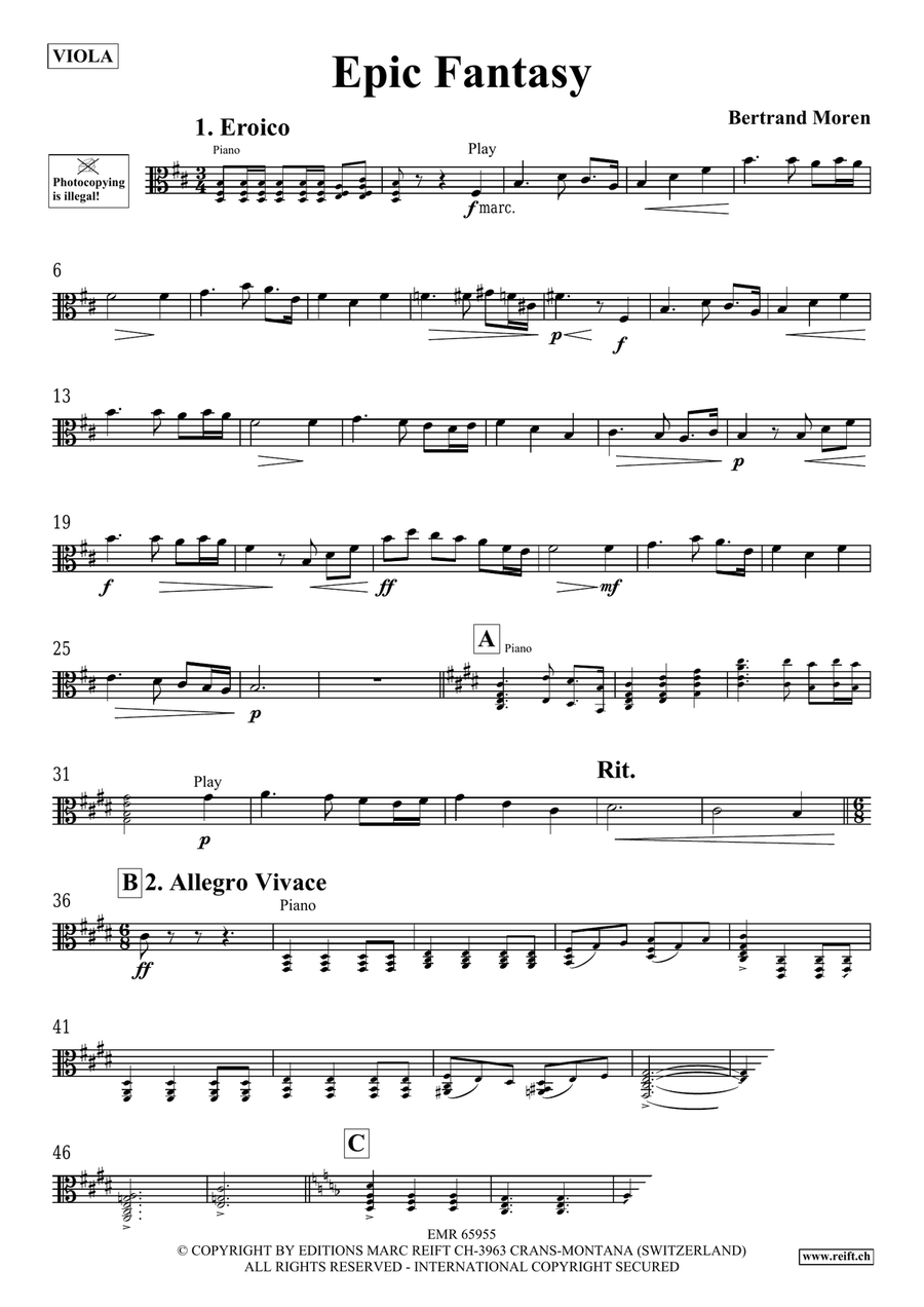 Epic Fantasy Epic Fantasy Piano Accompaniment scores gallery preview page 4