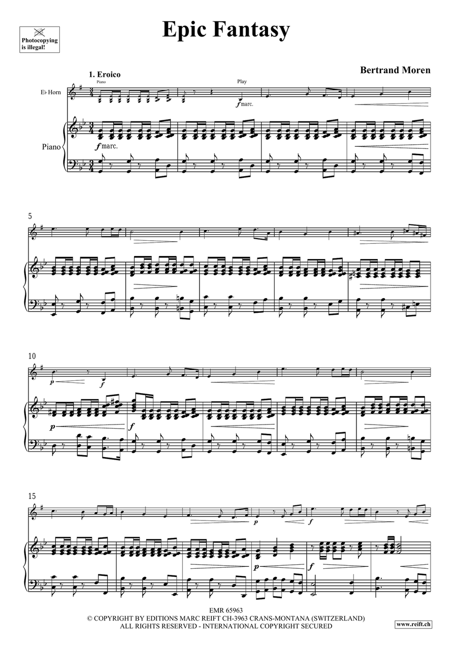 Epic Fantasy Epic Fantasy Horn scores gallery preview page 5