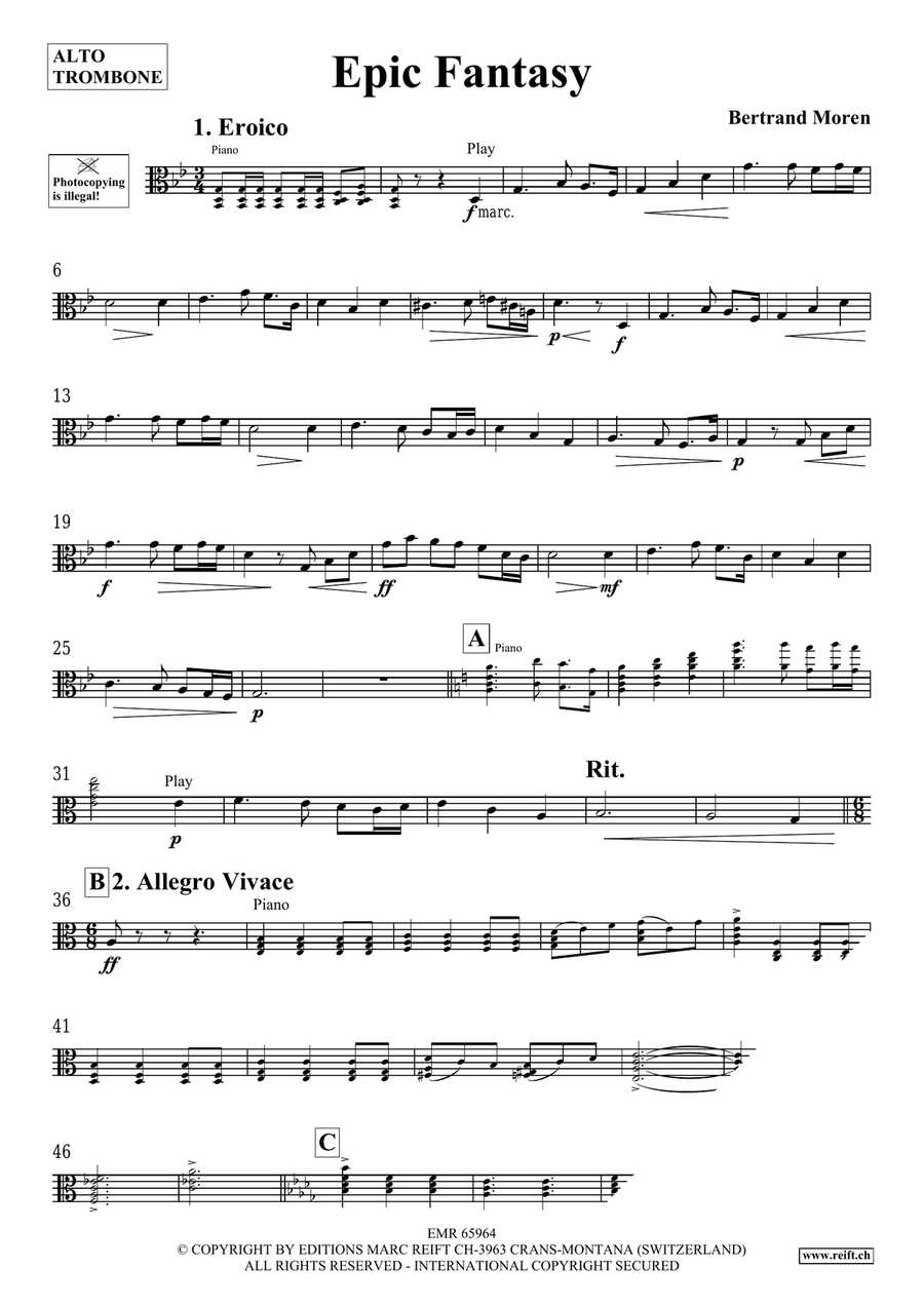 Epic Fantasy Piano Accompaniment scores gallery preview page 4