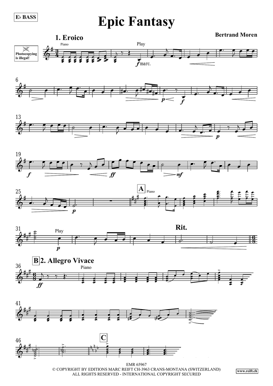 Epic Fantasy Epic Fantasy Voice Solo scores gallery preview page 4