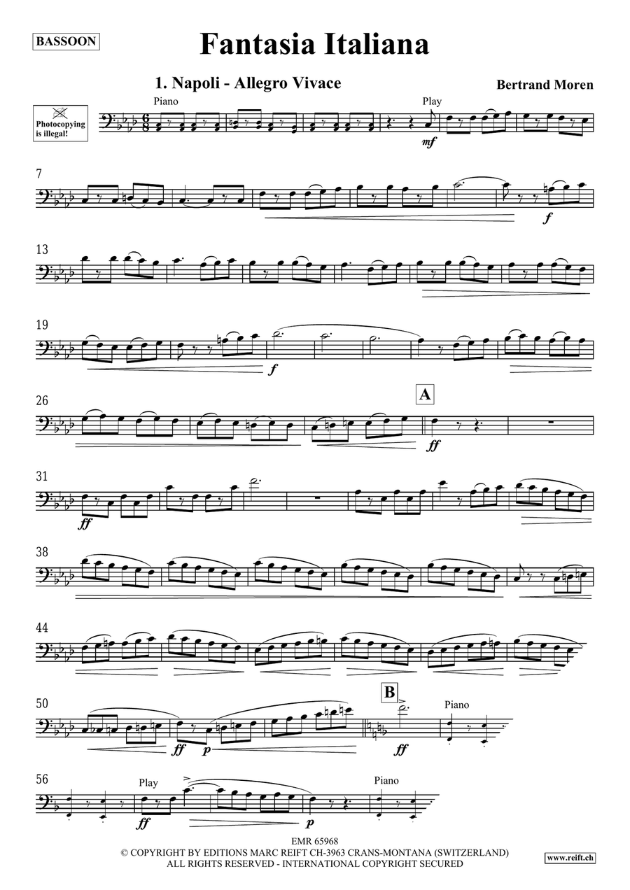 Fantasia Italiana Fantasia Italiana Bassoon Solo scores gallery preview page 4
