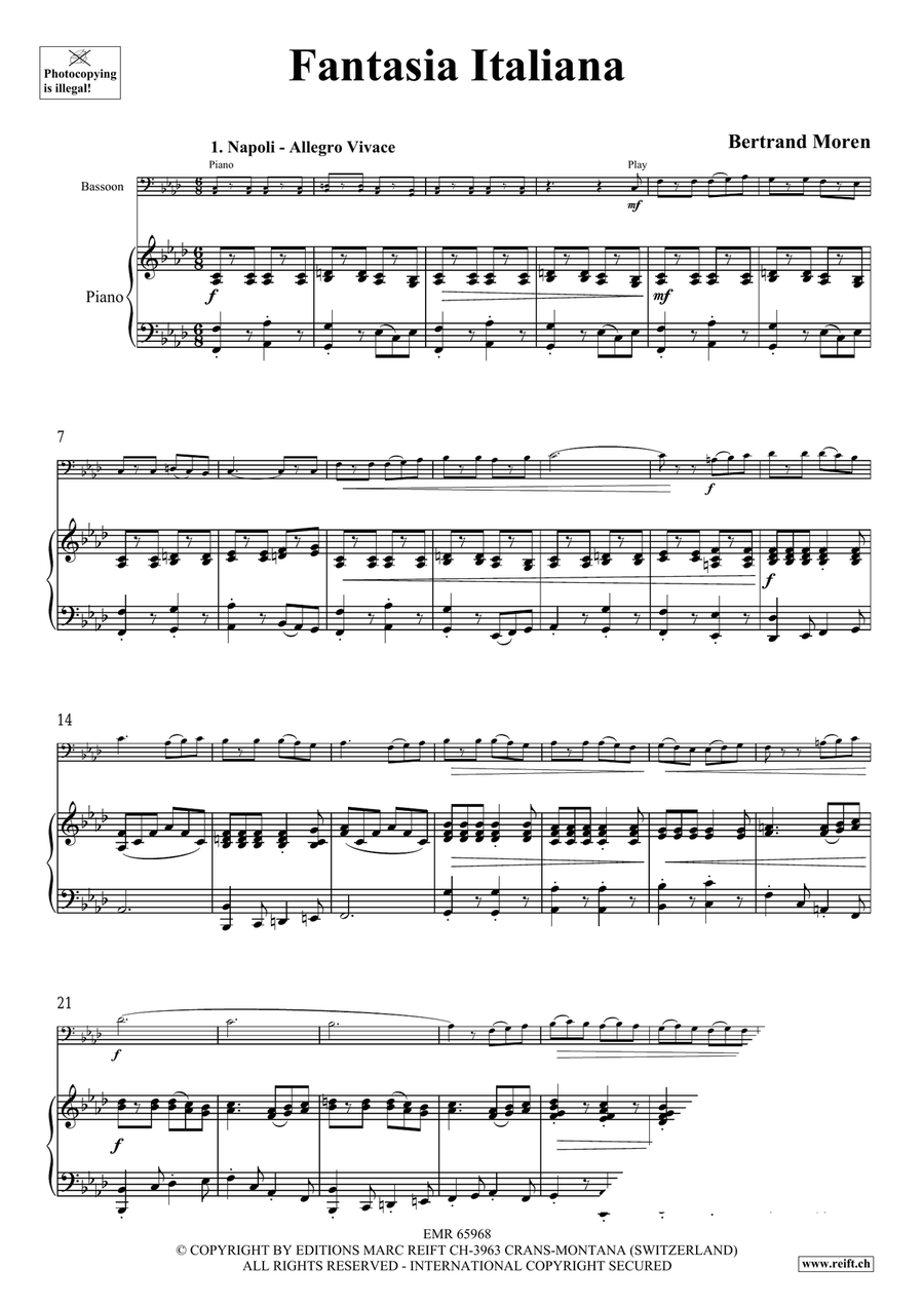 Fantasia Italiana Fantasia Italiana Bassoon Solo scores gallery preview page 5
