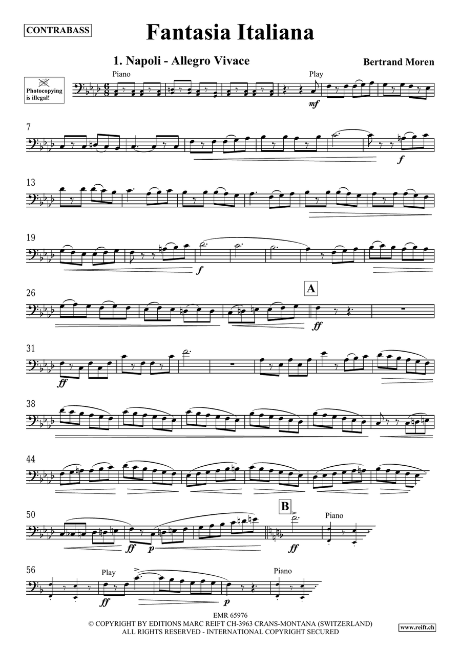 Fantasia Italiana Fantasia Italiana Double Bass scores gallery preview page 4