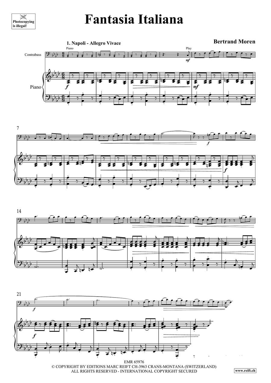 Fantasia Italiana Fantasia Italiana Double Bass scores gallery preview page 5
