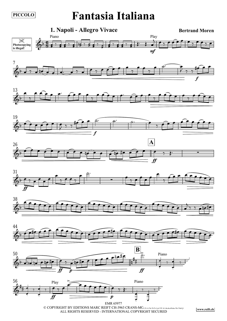 Fantasia Italiana Fantasia Italiana Piccolo scores gallery preview page 4