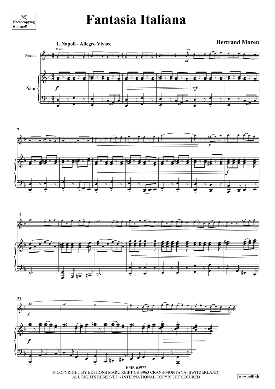 Fantasia Italiana Fantasia Italiana Piccolo scores gallery preview page 5