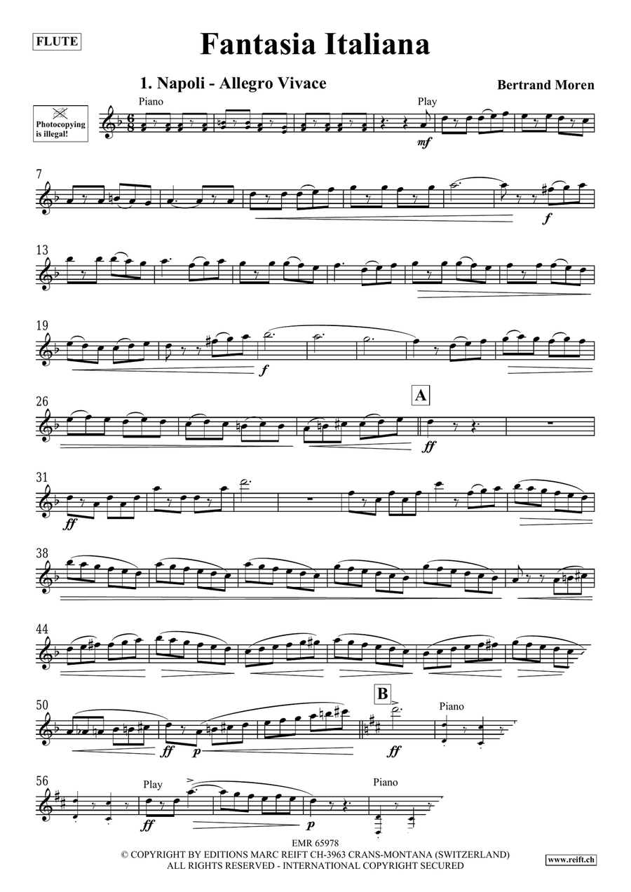 Fantasia Italiana Fantasia Italiana Flute Solo scores gallery preview page 4