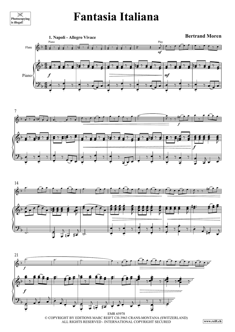 Fantasia Italiana Fantasia Italiana Flute Solo scores gallery preview page 5