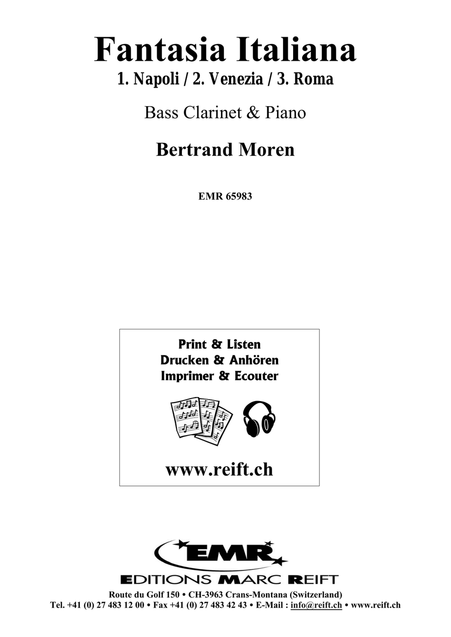 Fantasia Italiana Fantasia Italiana Bass Clarinet scores gallery preview page 2
