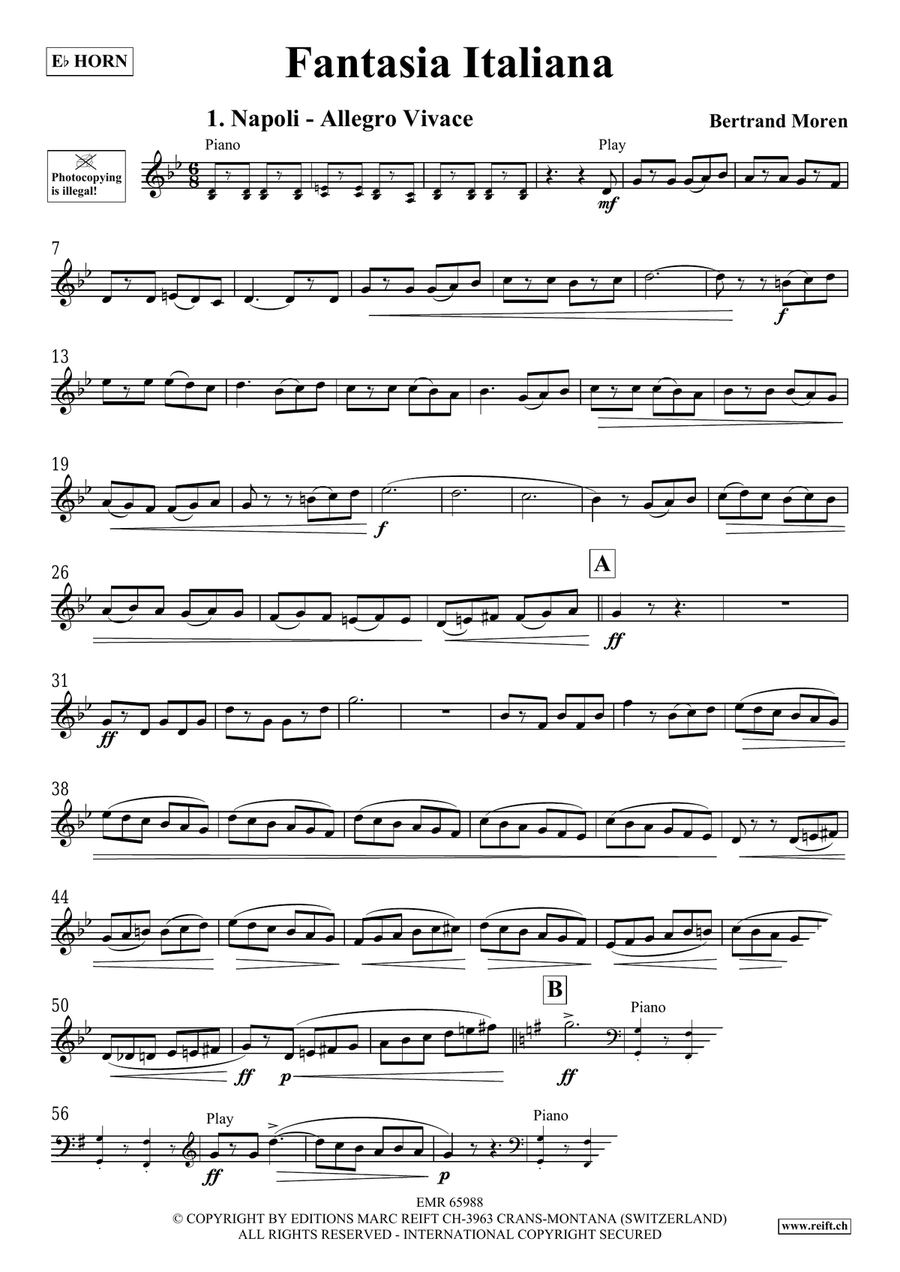 Fantasia Italiana Fantasia Italiana Horn scores gallery preview page 4