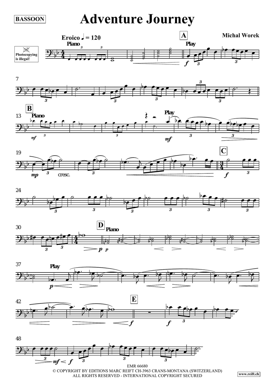 Adventure Journey Adventure Journey Bassoon Solo scores gallery preview page 4