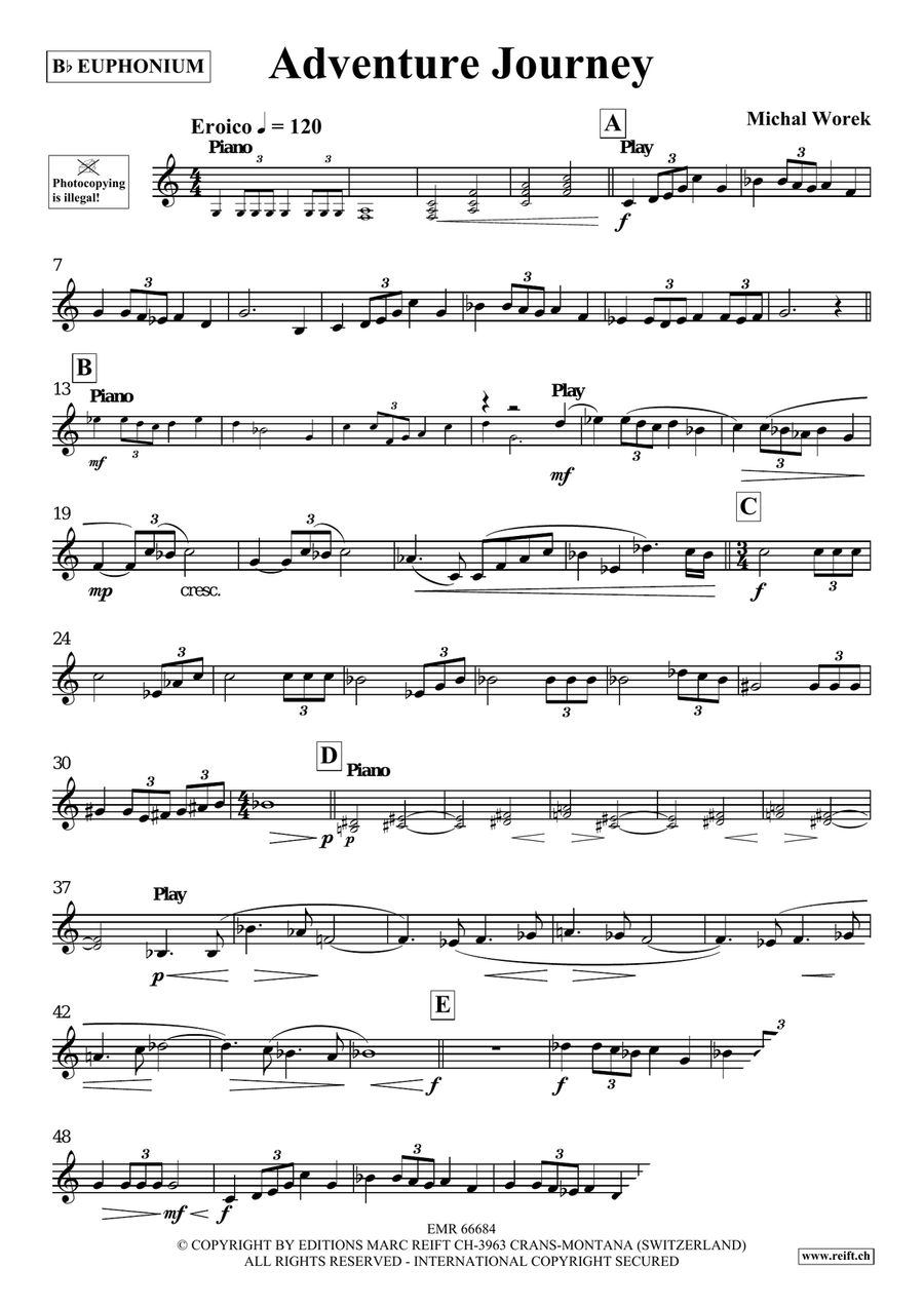 Adventure Journey Adventure Journey Euphonium scores gallery preview page 4