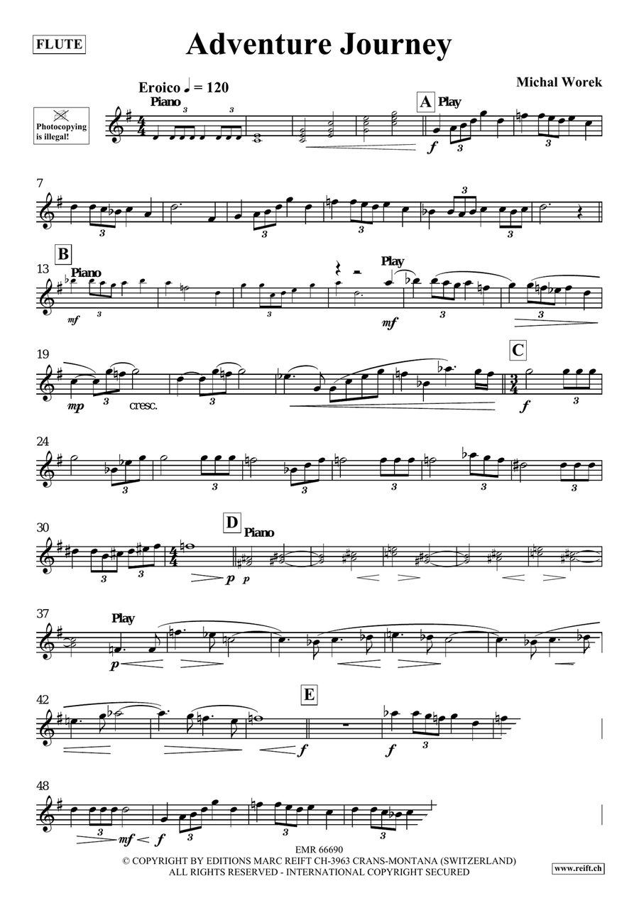 Adventure Journey Adventure Journey Flute Solo scores gallery preview page 4