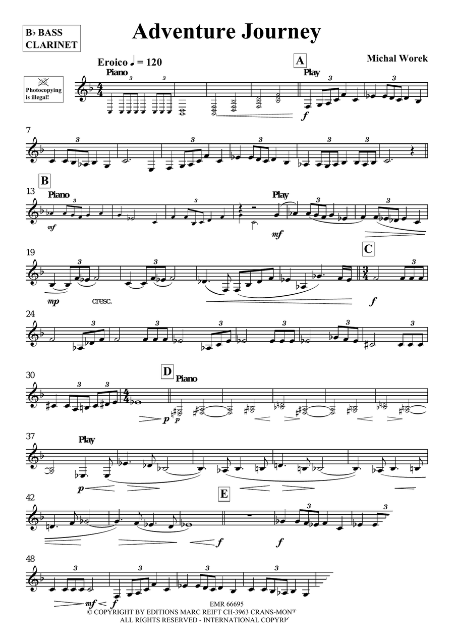 Adventure Journey Adventure Journey Bass Clarinet scores gallery preview page 4