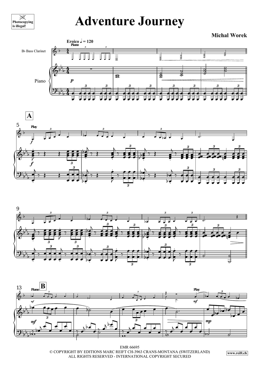 Adventure Journey Adventure Journey Bass Clarinet scores gallery preview page 5
