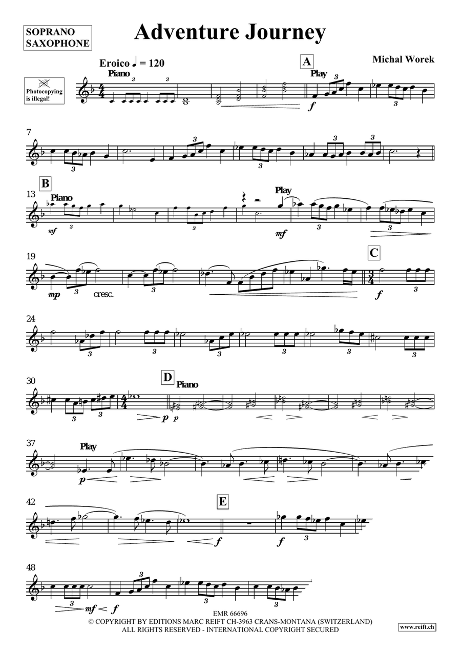 Adventure Journey Soprano Saxophone - Sheet Music page 4